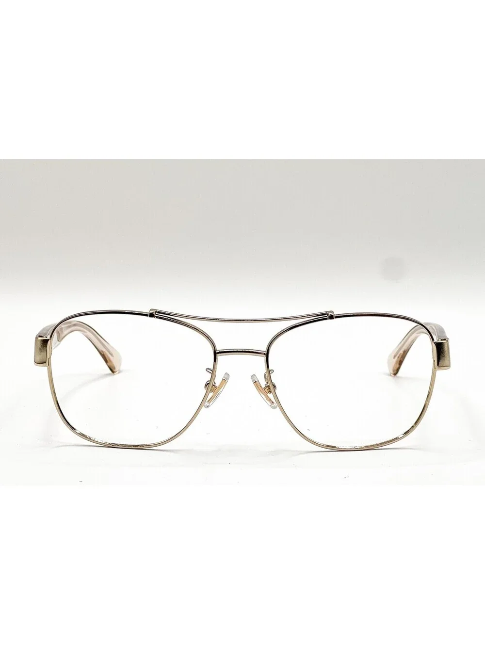 Coach HC 7064 926513 Light Gold Brown Gradient Aviator Eyeglass Frames 56-16-135